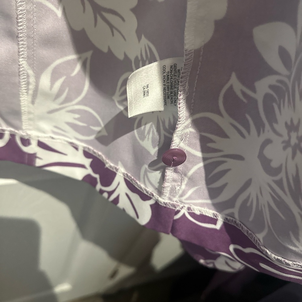 Alfred Dunner Women Button Shirt Jacket Size 12 NWOT Floral lightweight - Picture 6 of 9